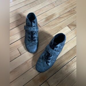 AH by Android Homme snakeskin sneakers in dark grey